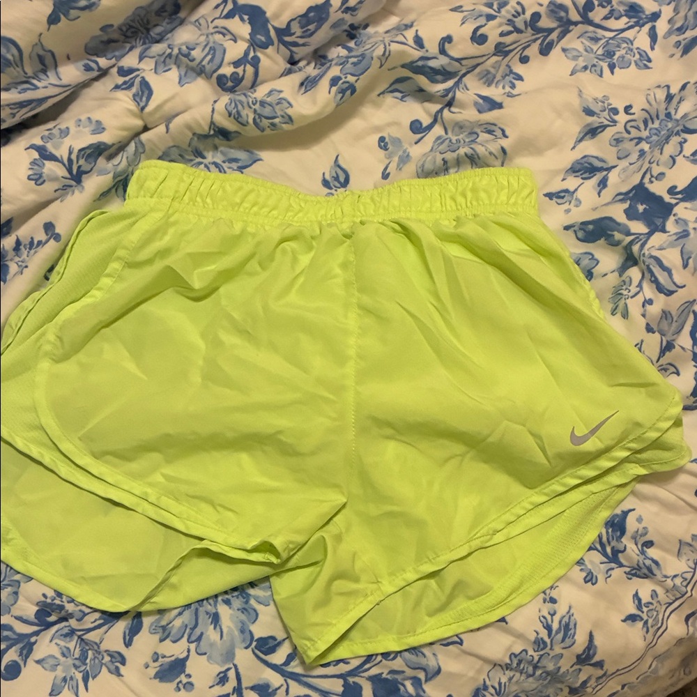 Nike Women's Bright Yellow Athletic Shorts